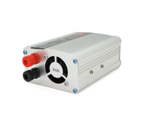 Инвертор напряжения Himastar500W (DC:250W), 12/220V с апроксимированной синусоидой, 1 универсальная розетка, 1*USB (DC:5V/2.4A), клемы+зажимы, Q40