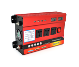 Інвертор напруги Voltronic, 5000W(2500W), 12/220V, з апроксимованою синусоїдою, 3 універсальна розетка, 4 USB, крокодили, BOX