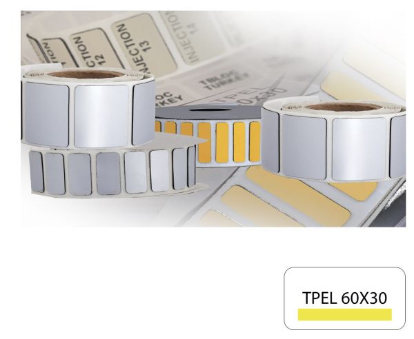 Товсте маркування обладнання TPEL 60x30 Жовта