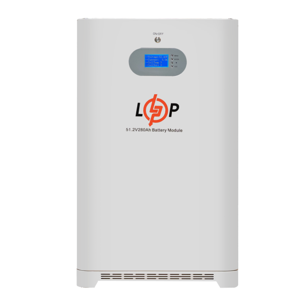 Акумулятор LP LiFePO4 51,2V - 280 Ah (14336 Wh) (Smart BMS 200A) с LCD AB RS485/CAN