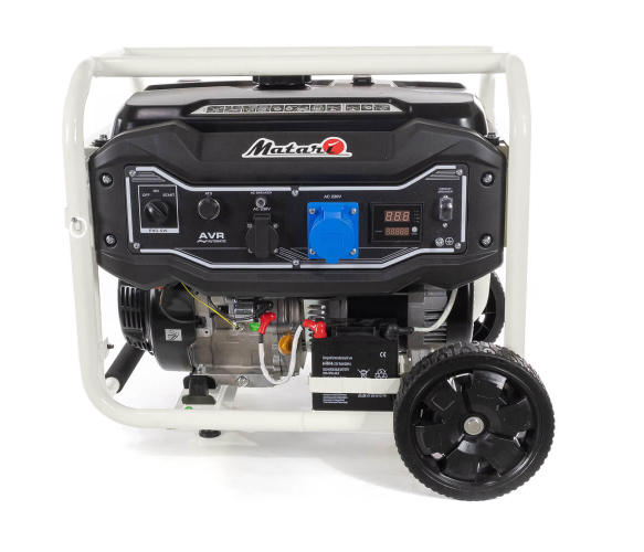 Бензиновый генератор Matari MH10000EA (6,5 кВт), однофазный 220V, 50Hz , объем бака 23л, стартер