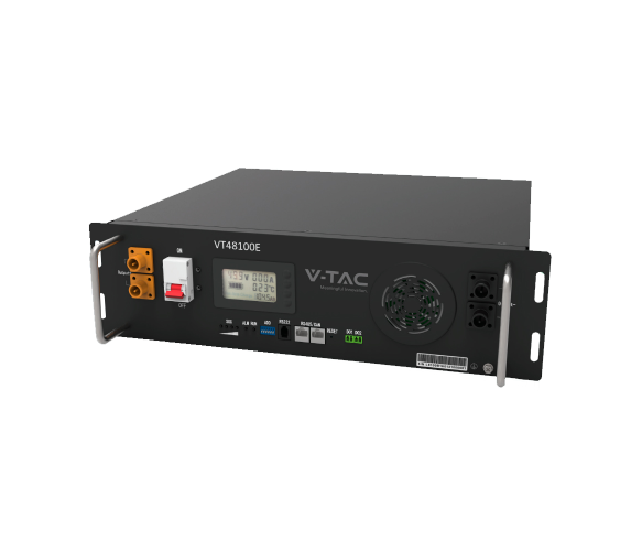 АКБ Акумулятор V-TAC VT48100E-P2 CEI-021 LiFePO4 56,8V 100AH 5120Wh BMS 100/100A 445*400*130мм 41кг