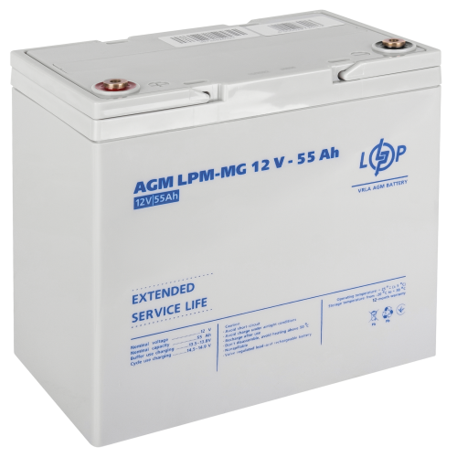 Акумулятор мультигелевий LPM-MG 12V - 55 Ah