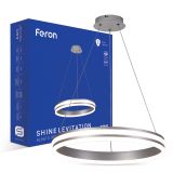 Світлодіодний світильник підвісний AL6610 SHINE LEVITATION 50W 4000К круглий Срібло