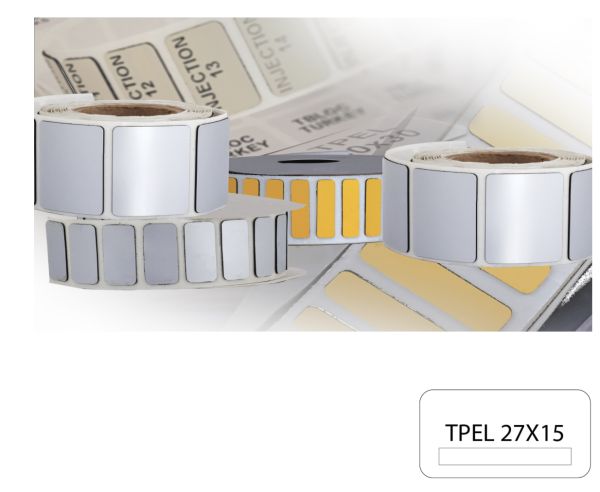 Товсте маркування обладнання TPEL 27x15 Біла