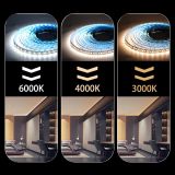 LED лента 24В 2835-120 12Вт 1300Лм SMART RUN WS2811 WW-DW от до 3000К-6000К IP20