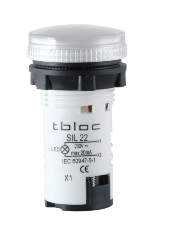 Світлосигнальна арматура TBLOC LED SIL 22-220 біла