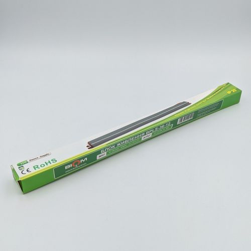 Блок питания 12В 36Вт 3А IP20 BPLS-36-12 Stick металлический корпус