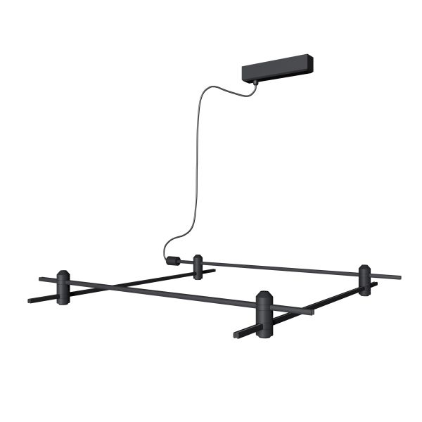 Каркас модульного освітлення SM 8878 Cube base 800*800 Black 100W