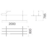 Каркас Модульная система освещения SM 8878 Rectangle A Black 100W