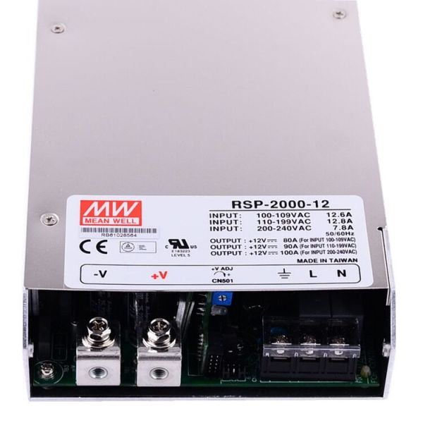 Блок питания Mean Well RSP-2000-12 (1200W; 100A; 12V; IP20) Series "RSP"