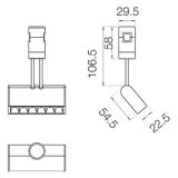 Светильник для модульной системы 8878 Module O6S Brass 4000K