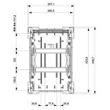 Распределительный щит IDE внутренний 24 модулей IP40 с шинами N и PE 449x316x97 мм (GPE24PT/PH/RR)