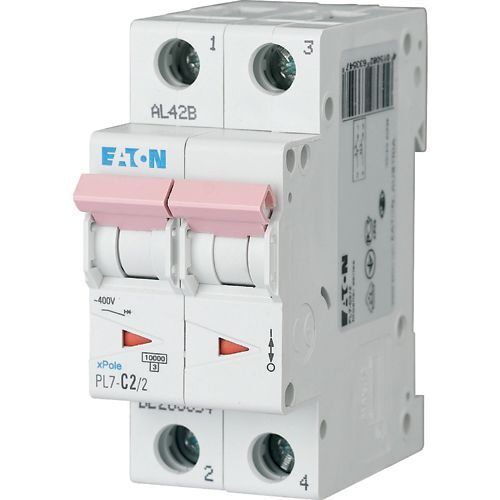 Автом. вимикач 2А B 2P 10kA PL7-B2/2 xPole (165083)