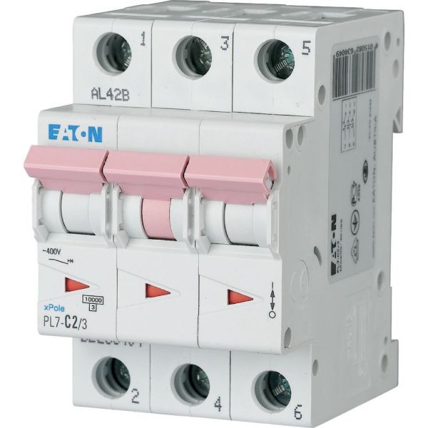 Автом. вимикач 2А C 3P 10kA PL7-C2/3 xPole (263404)