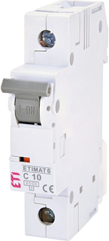 Автом. вимикач 10А C 1P 6kA ETIMAT 6 (2141514)