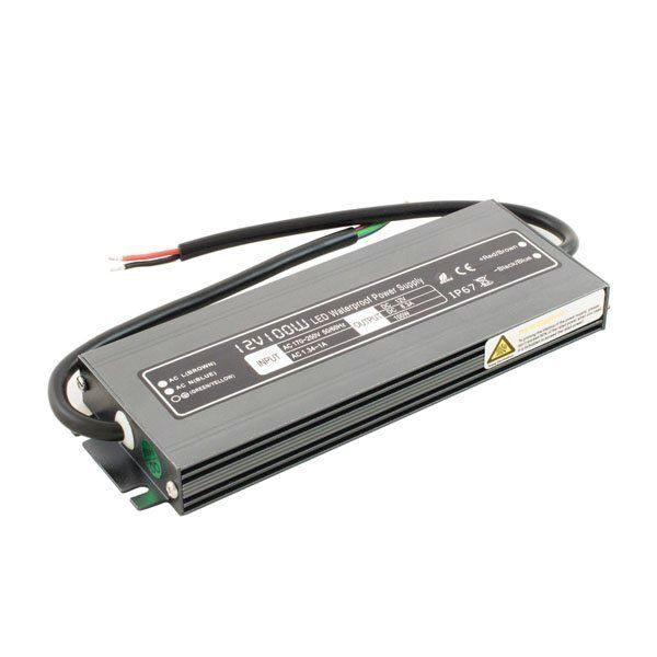 Блок живлення BIOM 12В 100Вт 8,3А IP67 WBP-100 Slim мет. герм.