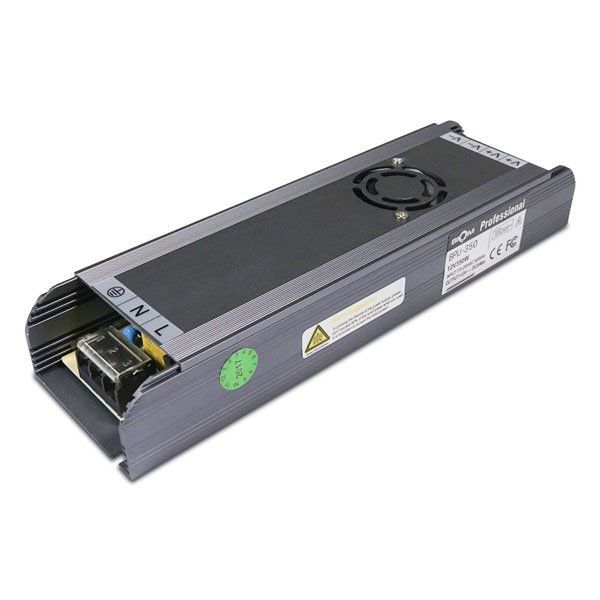 Блок живлення BIOM 12В 350Вт 29.2А IP20 BPU-350 Slim мет. перф.