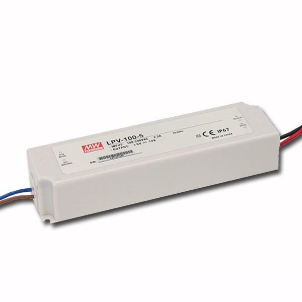 Блок живлення Mean Well LPV-100-5 (60W; 12A; 5V; IP67) Series "LPV"