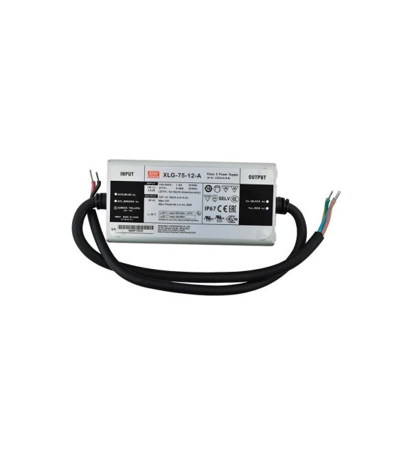 Блок живлення Mean Well XLG-75-12-A (60W; 5A; 12V; IP67) Series "XLG"
