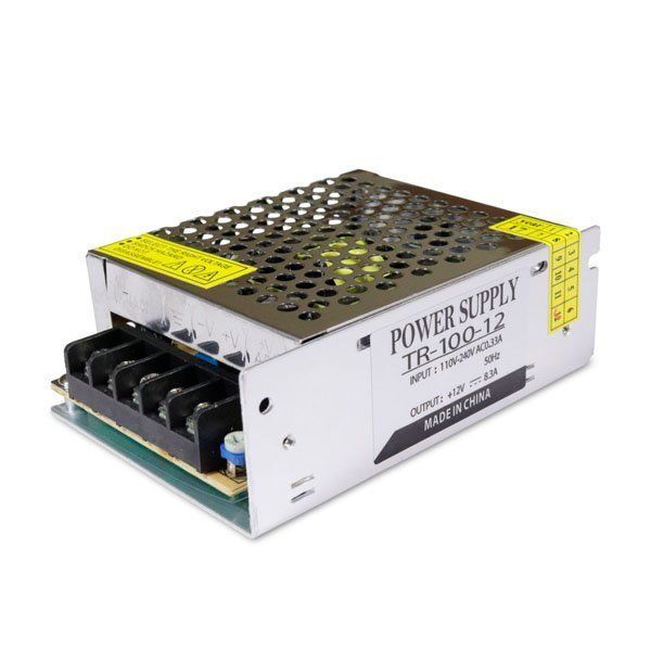 Блок живлення BIOM 12В 100Вт 8.5А IP20 TR-100 мет. перф.