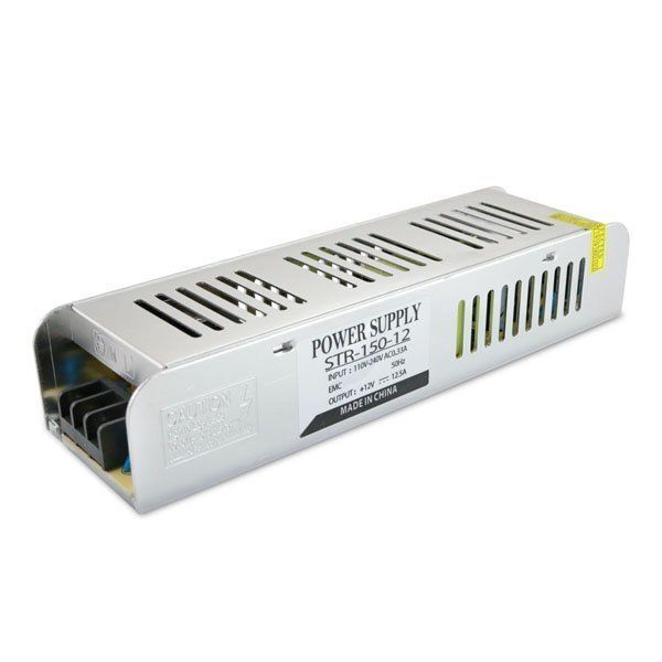 Блок живлення BIOM 12В 150Вт 12,5А IP20 STR-150 Slim мет. перф.