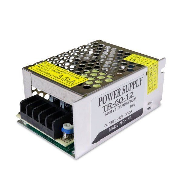 Блок живлення OEM 12В 60Вт 5А IP20 TR-60-12 мет. перф.