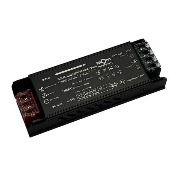 Блок живлення BIOM 12В 100Вт 8,3А IP20 BPX-12-100 Slim мет. перф.