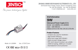 Блок живлення JINBO 12В 9Вт 0,75А IP67 JLV-12009PA пласт.