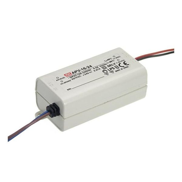 Блок питания 24В 16Вт 0,67А IP42 APV-16-24 пластиковый корпус