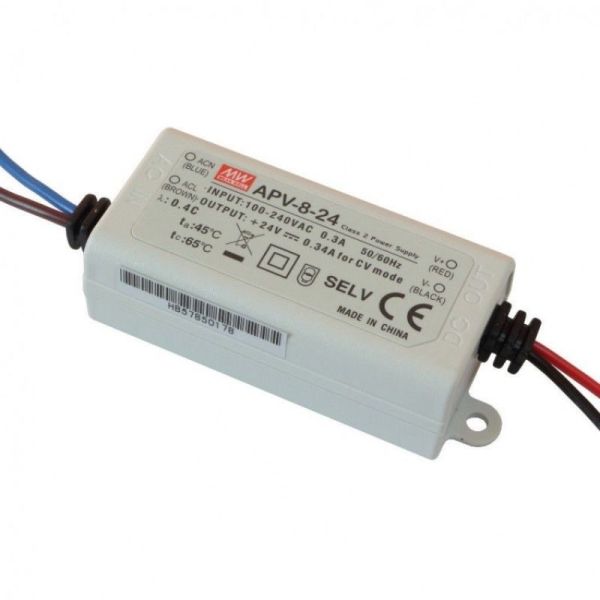 Блок живлення MEAN WELL 24В 8,1Вт 0,34A IP42 APV-8-24 пласт.