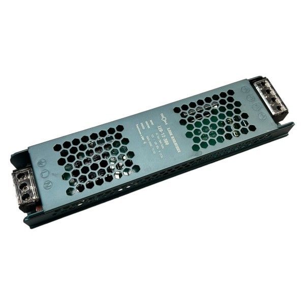 Блок живлення BIOM 12В 300Вт 25А IP20 LED-12-300 Slim мет. перф.