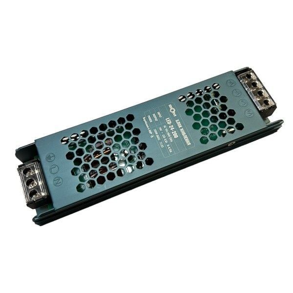 Блок живлення BIOM 24В 200Вт 8,3А IP20 LED-24-200 Slim мет. перф.