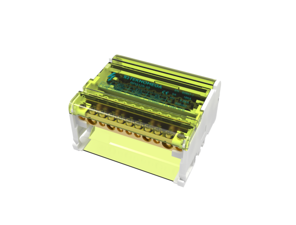 Чотириполюсний розподільний блок TEKNOMEGA RPQ 125-10 на 125А, 10 виходів