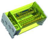 Чотириполюсний розподільний блок TEKNOMEGA RPQ 160-11-SI на 160А, 11 виходів, вх.сбоку
