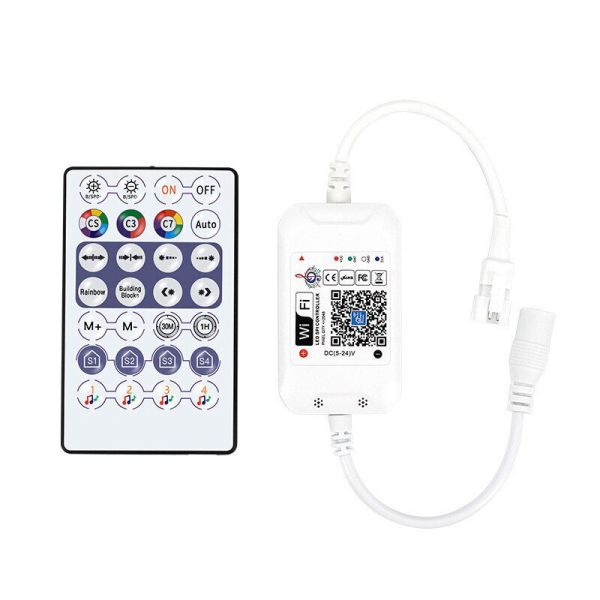 Контролер PROLUM SPI RGB (Wi-Fi; IR 28 кнопок; 12A; 3PIN;)