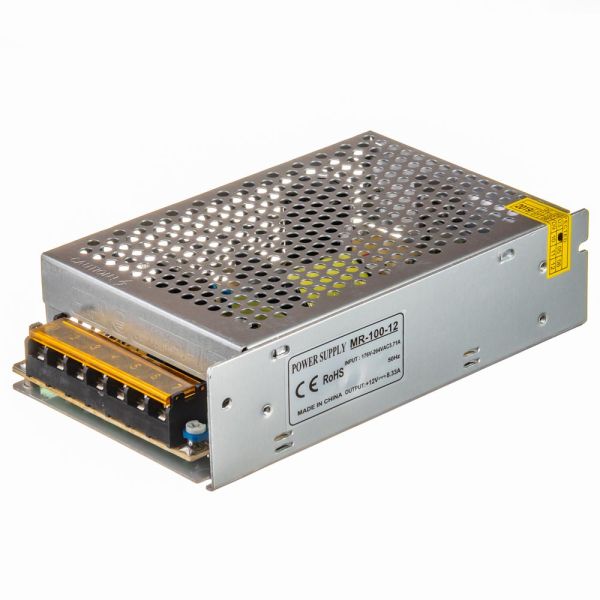 Блок живлення AVT 12В 100Bт 8.33A IP20 MR мет. перф.