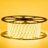 LED лента 220В 2835-48 5,5Вт 12-Y Желтый IP65
