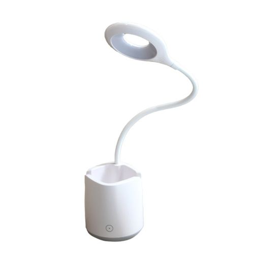 LED світильник настільний акумуляторний з підстаканником, білий