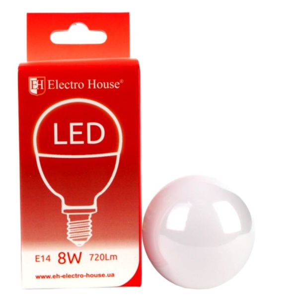 LED лампа P45 8Вт E14 4100К 720 Лм 180-260 В