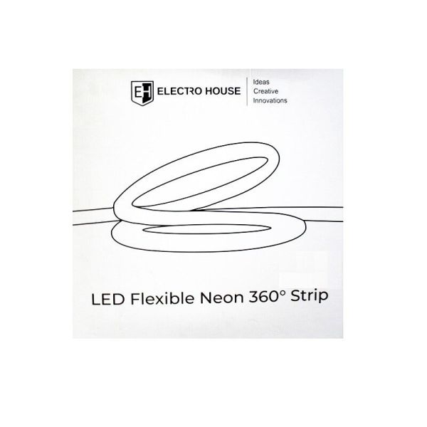 LED стрічка Neon 360 ?24 мм 5 м, 30Вт 24В SMD2835, 360 діодів, теплий білий 3000K, серія Neon, гарантія 3 роки