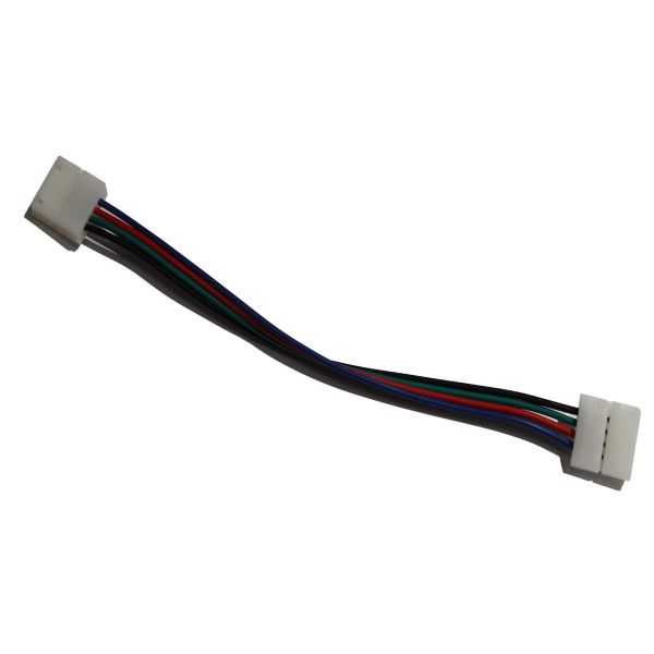 Конектор 10мм затискач-провід 4pin (RGB)