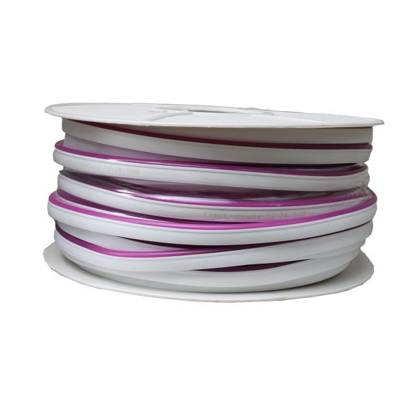 LED неонова стрічка 10Вт 12В 8х16 мм 120 діодів, фіолетовий, IP65, серія Neon, гарантія 3 роки