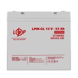 Акумулятор АКБ гелевий LPM-GL 12V - 55 Ah