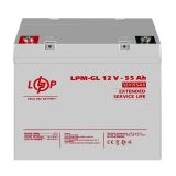 Акумулятор АКБ гелевий LPM-GL 12V - 55 Ah