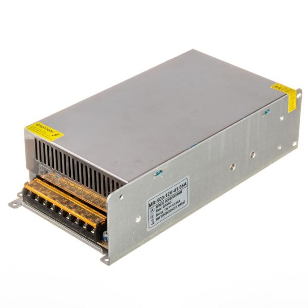 Блок живлення AVT 12В 500Вт 41,66А IP20 MR-500-12 мет. перф.
