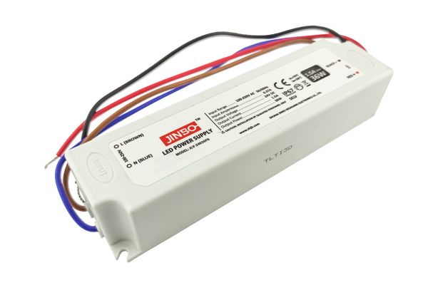 Блок живлення JINBO 24В 36Вт 1,5А IP67 JLV-24036PA пласт. герм.