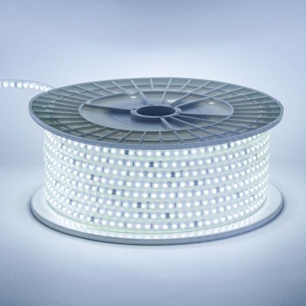 Лед стрічка AVT 220В 2835-120 9Вт 10-W 7500К IP65