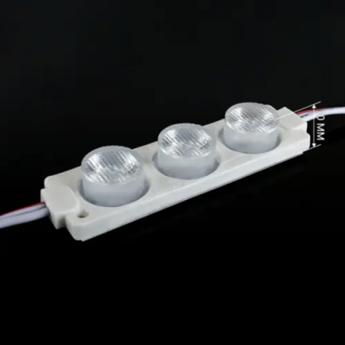 Светодиодный модуль кластер 12В BRT XG6 3030-3led W 3Вт Белый Холодный 7000K IP65 линза 3 бочки
