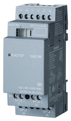 6ED1055-1HB00-0BA2 Дискретный модуль расширения LOGO! DM8 24R